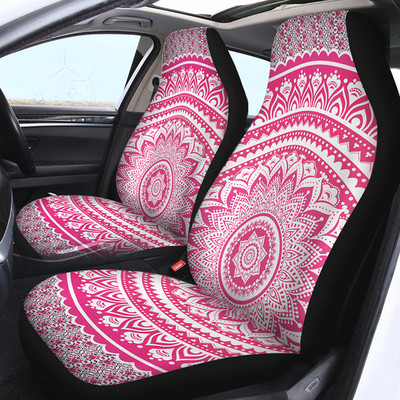 Poťah na autosedačku, lotosový kvet, farebná mandala, autodoplnky, hippie spirituál, autopoťahy, viacfarebné, poťahy na sedadlá 2 ks