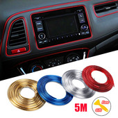 5M Decorație pentru turnare pentru mașină Banda flexibilă pentru turnare interioară pentru auto, acoperire pentru mașină, bandă de ornamentare pentru tabloul de bord, priză, accesorii pentru mașină