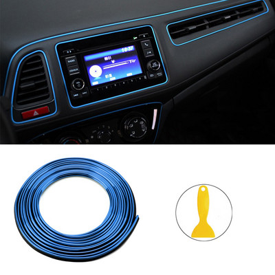 5M Decorație pentru turnare pentru mașină Banda flexibilă pentru turnare interioară pentru auto, acoperire pentru mașină, bandă de ornamentare pentru tabloul de bord, priză, accesorii pentru mașină