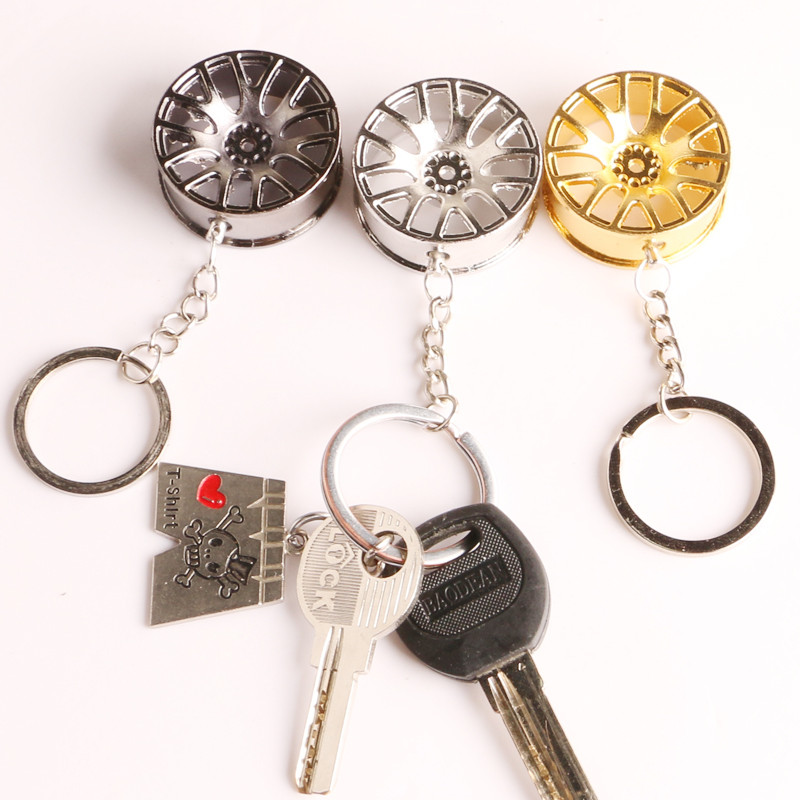 Model de jante creativ de lux Breloc din aliaj de zinc Breloc de personalitate pentru mașină Butuc de roată Brelocuri Accesorii auto