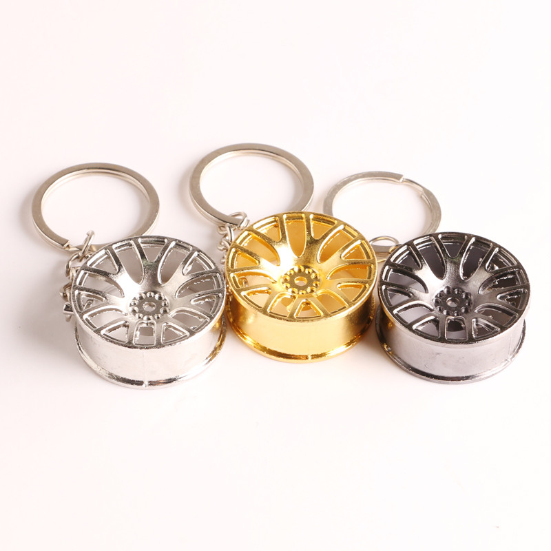 Model de jante creativ de lux Breloc din aliaj de zinc Breloc de personalitate pentru mașină Butuc de roată Brelocuri Accesorii auto