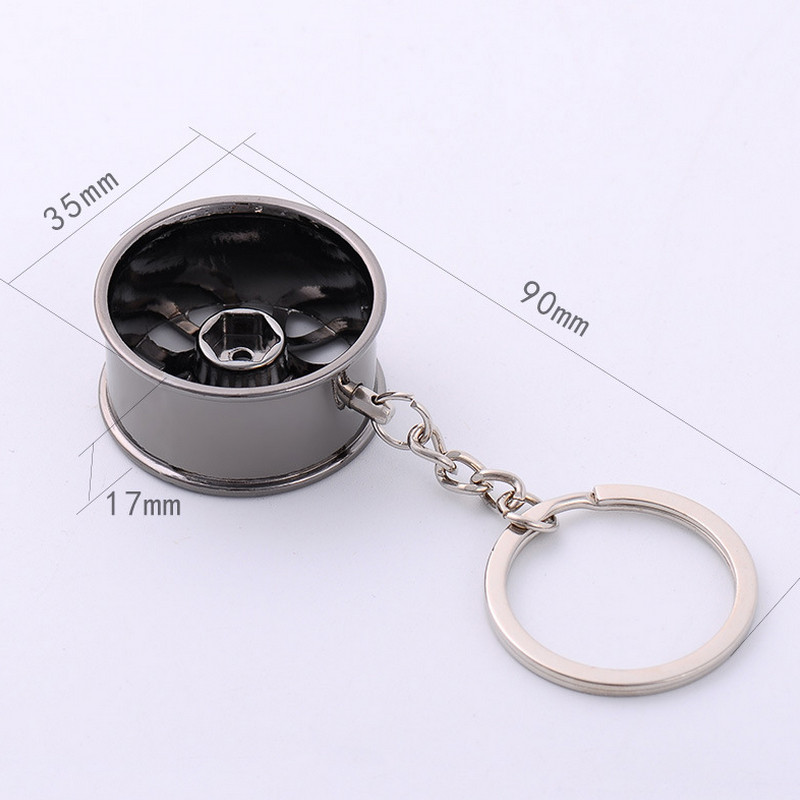 Model de jante creativ de lux Breloc din aliaj de zinc Breloc de personalitate pentru mașină Butuc de roată Brelocuri Accesorii auto