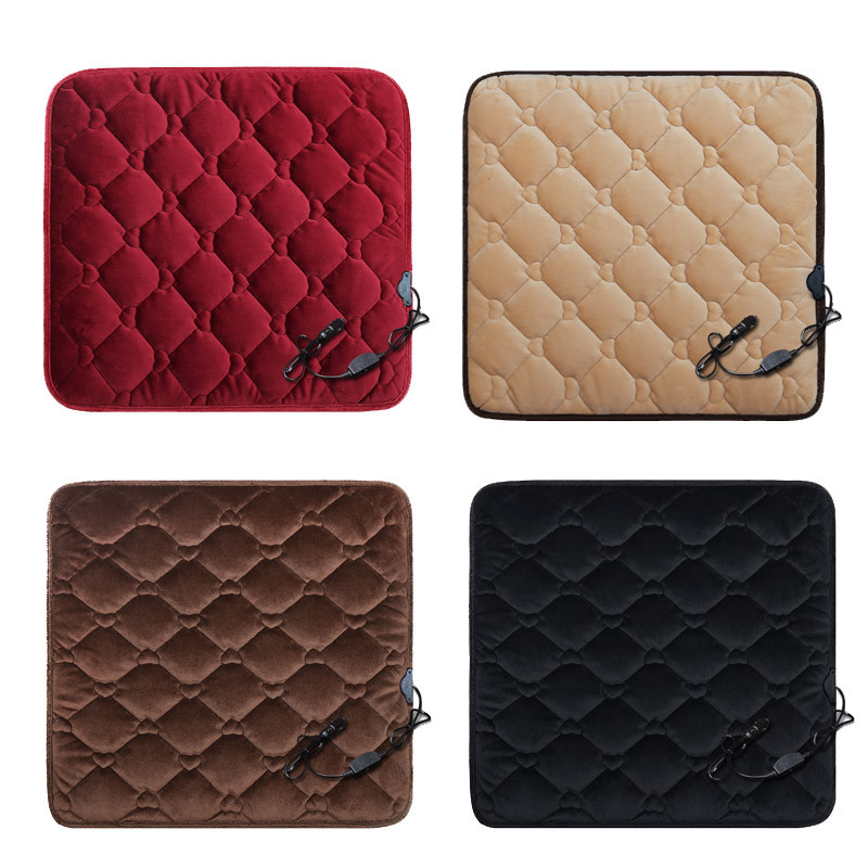 Grijaća presvlaka za automobilsko sjedalo 12 V grijani automatski jastuk za prednje sjedalo Plišani grijač Zimski grijač Kontrola Električno grijanje Zaštitna podloga