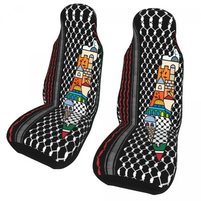 Palesztin Hatta Kufiya népi autós üléshuzat 3D nyomtatás Palestine Keffiyeh Automobiles üléshuzatok autókhoz Védő kiegészítők