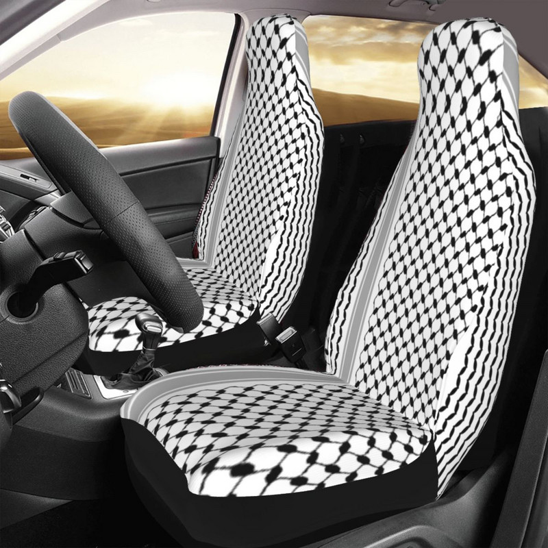 Palesztin Hatta Kufiya népi autós üléshuzat 3D nyomtatás Palestine Keffiyeh Automobiles üléshuzatok autókhoz Védő kiegészítők