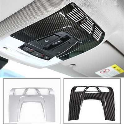 Autocolant capac decorativ pentru lămpi de citire față pentru mașină, ornamente de culoare din fibră de carbon pentru BMW seria 1/2/3 F20 F45 F30 F34 X5 F15 X6 F16