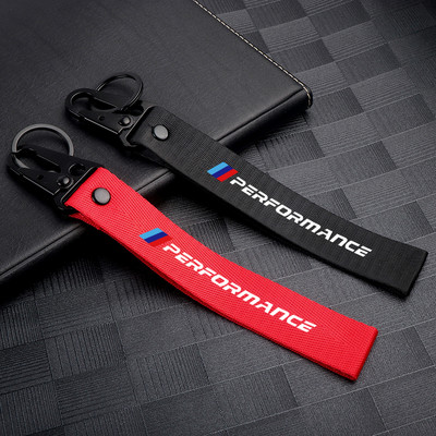 Car Badges Keychain Strap Key Chain Rings Keyring Lanyard Accessories For BMW Performance E46 E90 F30 E39 F10 E36 E60 E87 F20 X1