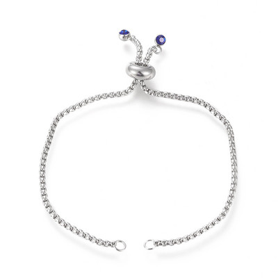 10 бр. 304 плъзгаща се гривна от неръждаема стомана, регулируема плъзгаща се удължителна кутия, вериги, чаровни връзки за аксесоари за изработка на бижута Направи си сам