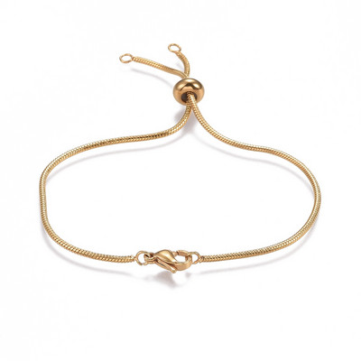 10 бр. 304 плъзгаща се гривна от неръждаема стомана, регулируема плъзгаща се удължителна кутия, вериги, чаровни връзки за аксесоари за изработка на бижута Направи си сам