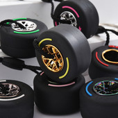 Hot Car Wheel Turbó Kulcstartó Kulcstartó kerékagyval Autógumi Kerékkulcstartó Autó Autó llaveros Divatékszerek Autó F1 rajongóknak