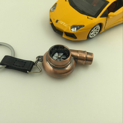 Turbo atslēgu piekariņš ar reālu skaņu cinka sakausējuma turbo atslēgu piekariņš ar skaņas uzmavas gultni, griežams atslēgu piekariņš auto piederumiem S662