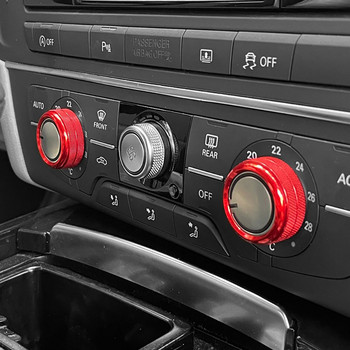 Για Audi A6 C7 A7 4G8 Κεντρική κονσόλα αυτοκινήτου Κονσόλα ελέγχου κλιματιστικού Διακόπτης Κύκλοι Διακόσμηση Κάλυμμα Εσωτερικού Αξεσουάρ