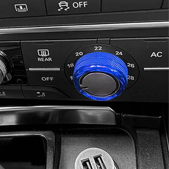За Audi A6 C7 A7 4G8 Централна конзола на автомобила Климатик Превключвател за управление Кръгове Декорация Капак Интериорни аксесоари