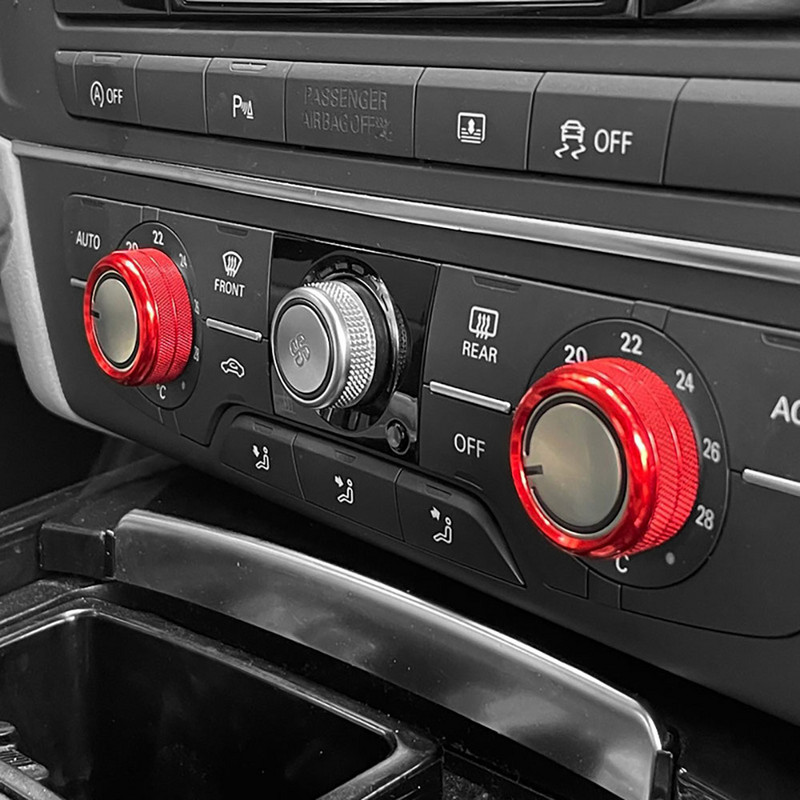 Audi A6 C7 A7 4G8 autós középkonzolhoz klíma vezérlőgomb kapcsoló körök díszítő burkolat belső kiegészítők