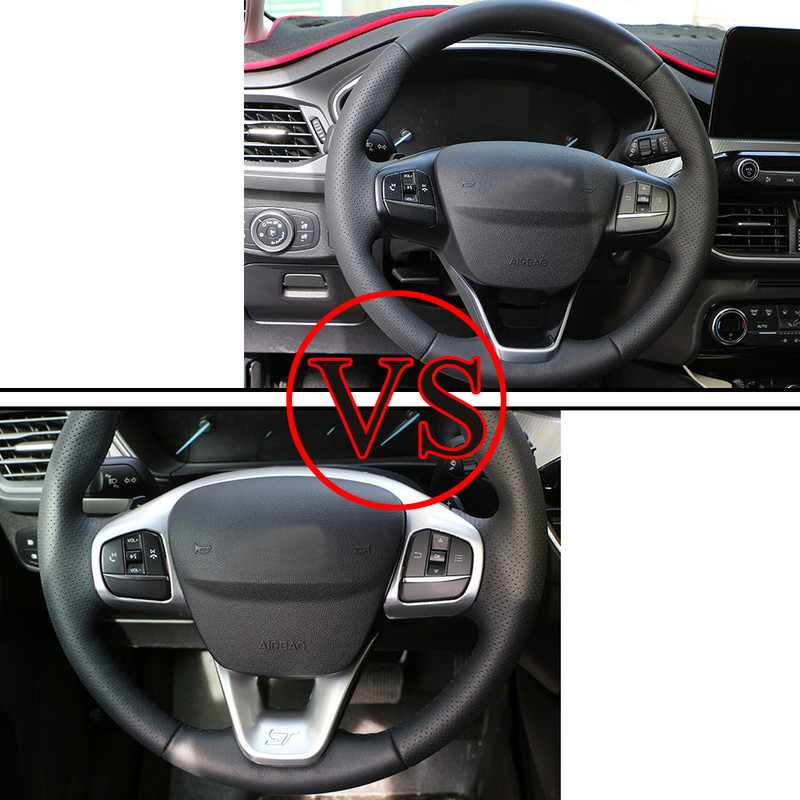 Autó kormánykerék burkolat díszítő gombkeret Ford Focus Mk4 2019 2020 2021 ST Line tartozékok Auto Styling