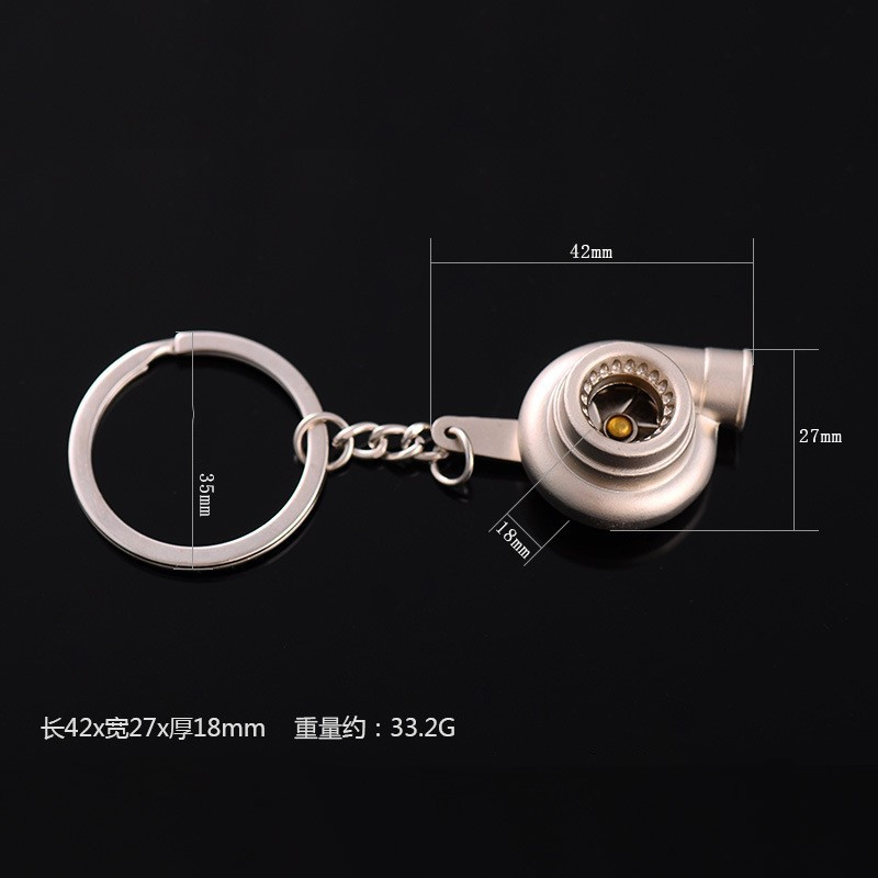 Mini turboülelaaduriga võtmehoidja pöörlev turbiin võtmehoidja rõngas võtmehoidja Võtmehoidja Auto võtmehoidja Auto sisustustarvikud S139