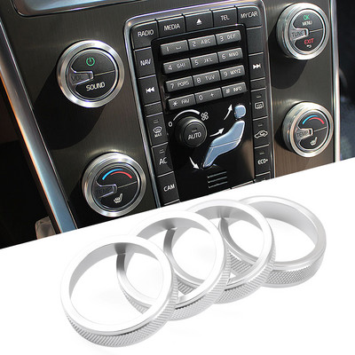 1PCS Автомобилен климатик, ключ за капак, пръстен, контрол на топлината, ключ за Volvo V60 XC60 S80 V40