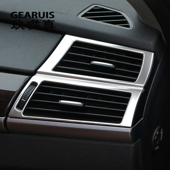 Car Styling εσωτερικό Κουμπιά πλαίσιο πάνελ Διακοσμητικά καλύμματα Διακοσμητικά αυτοκόλλητα για BMW x5 x6 e70 e71 ανοξείδωτα αξεσουάρ αυτοκινήτου