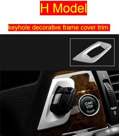 Autó Styling belső Gombok panel keret Dekorációs Borítók Kárpitos Matricák BMW x5 x6 e70 e71 rozsdamentes acél Autó tartozékok