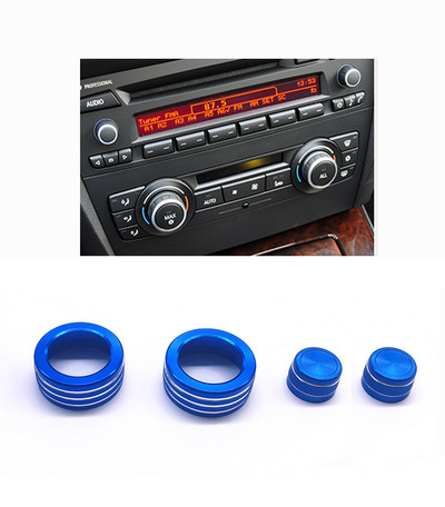 Αυτοκόλλητο για το εσωτερικό στυλ αυτοκινήτου BMW E90 3 Series 2005-2013 Καλύμματα κουμπιού ήχου κλιματισμού αυτοκινήτου Κάλυμμα διακόσμησης εσωτερικού χώρου