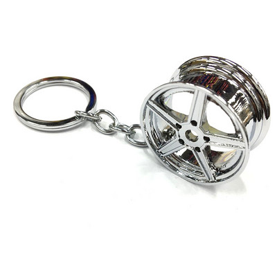 Višestilski kreativni poklon Privjesak za ključeve od legure automobila s crvenim kočionim diskom Privjesak od gumene gume Automatski privjesak za ključeve poklon za ljubitelje automobila