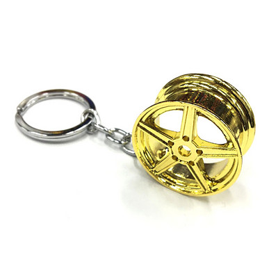 Višestilski kreativni poklon Privjesak za ključeve od legure automobila s crvenim kočionim diskom Privjesak od gumene gume Automatski privjesak za ključeve poklon za ljubitelje automobila