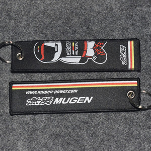 JDM Racing Rock Fashion Ετικέτες Μπρελόκ Ορθογώνιο πολυεστέρα Κέντημα μοτοσικλέτας μπρελόκ αξεσουάρ αυτοκινήτου