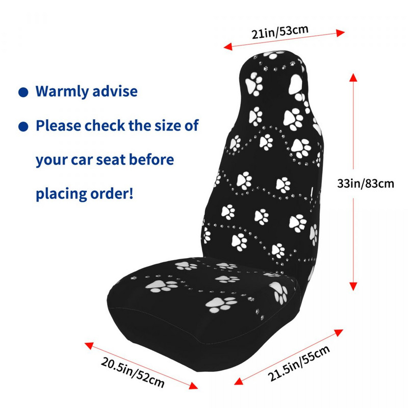 Dog Paws Paw univerzális autósülés huzat Four Seasons női aranyos állatok autós üléshuzatok szövet horgászat