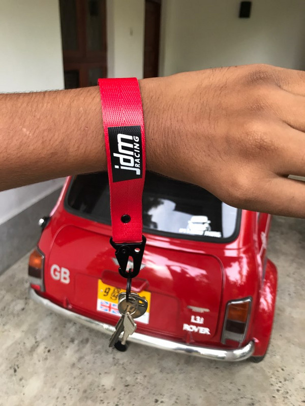 Breloc roșu JDM Racing Etichete JDM keytag-uri breloc auto Breloc mașină drift auto Suport cheie telefon cu eliberare rapidă Drift pasionat de mașini