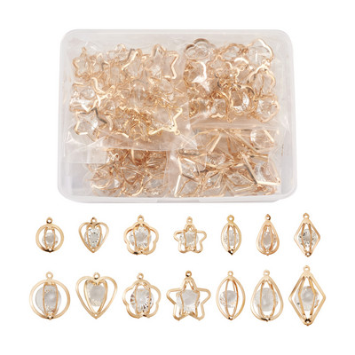 1 Box Crystal Rhinestone Kaklarota Kuloni Rokassprādzes Savienotāji Saites Piekariņi Rotaslietas Izgatavošana Auskari Atradumi Piederumi