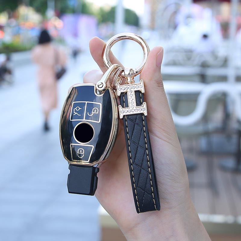 Uue stiili auto võtmeümbrise kate Mercedes Benz w211 w204 ABRG klassi GLK GLA GLC GLR W210 W176 W202 W463 korpuse tarvikutele