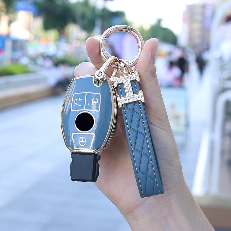 Uue stiili auto võtmeümbrise kate Mercedes Benz w211 w204 ABRG klassi GLK GLA GLC GLR W210 W176 W202 W463 korpuse tarvikutele