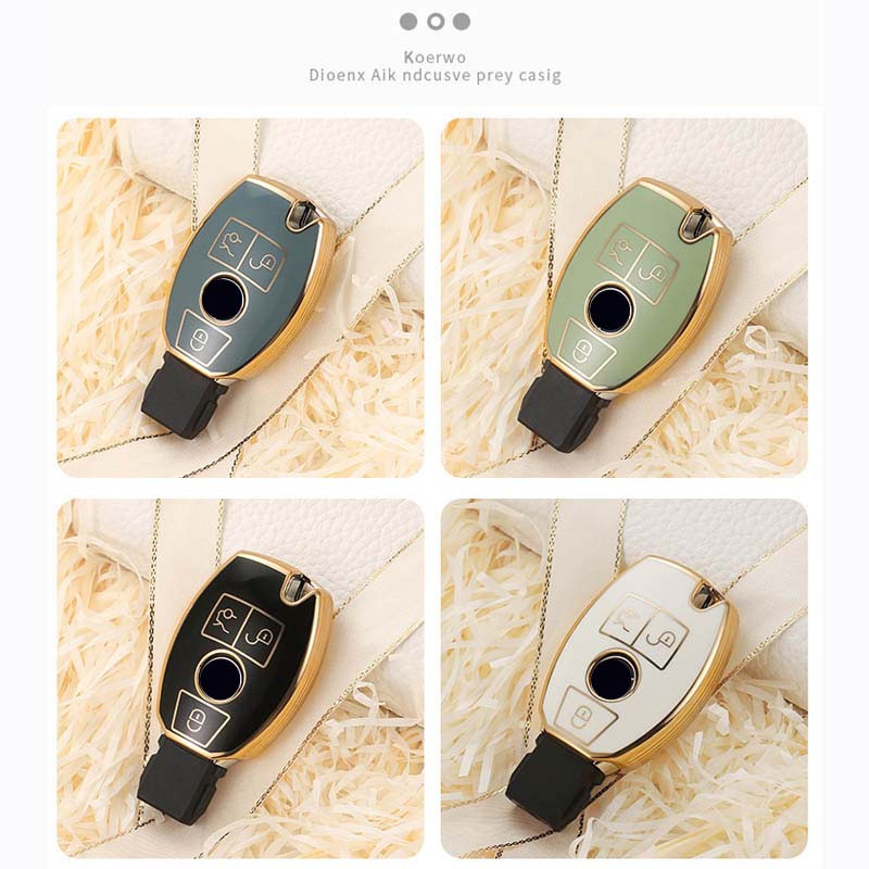 Uue stiili auto võtmeümbrise kate Mercedes Benz w211 w204 ABRG klassi GLK GLA GLC GLR W210 W176 W202 W463 korpuse tarvikutele