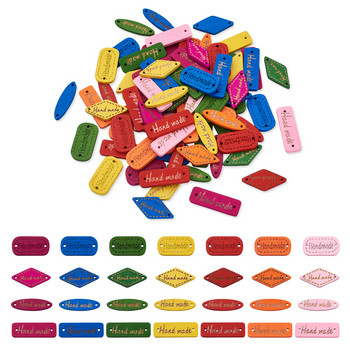 240~300 бр./компл. Ръчно изработени етикети Дървени етикети Копчета Многоцветни шевни аксесоари за дрехи Направи си сам Занаяти Изработка на бижута Находки