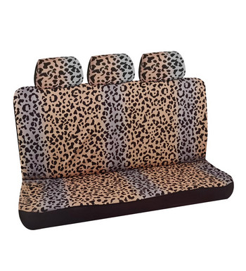 Луксозен калъф за столче за кола с леопардов принт Удобен дишащ материал Многоцветен леопардов принт Универсален протектор за калъф за седалка