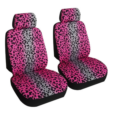 Luxus Leopard Print autósüléshuzat Kényelmes, lélegző anyag Többszínű Leopard Print univerzális üléshuzatvédő