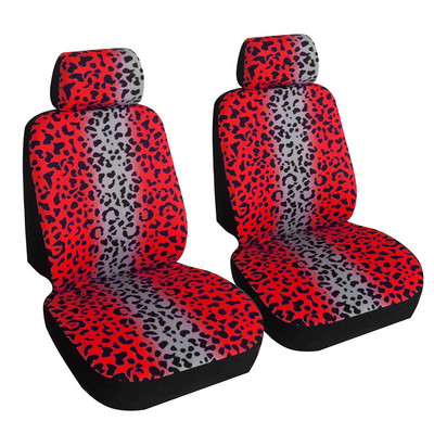 Luxus Leopard Print autósüléshuzat Kényelmes, lélegző anyag Többszínű Leopard Print univerzális üléshuzatvédő