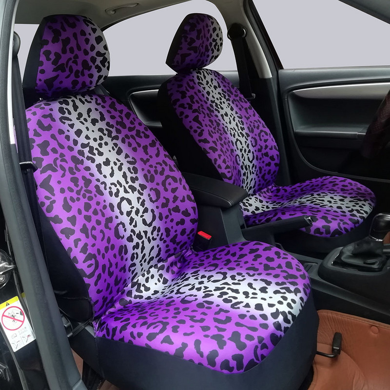 Luxus Leopard Print autósüléshuzat Kényelmes, lélegző anyag Többszínű Leopard Print univerzális üléshuzatvédő
