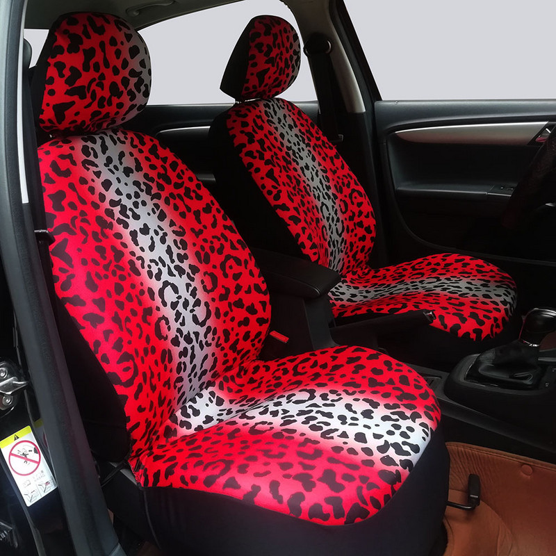 Luxus Leopard Print autósüléshuzat Kényelmes, lélegző anyag Többszínű Leopard Print univerzális üléshuzatvédő