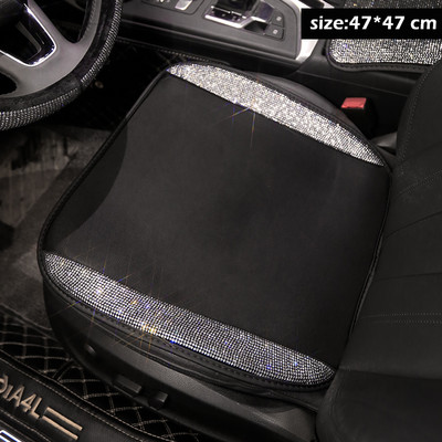 Nyári légáteresztő üléspárna Luxus Crystal Diamond autós üléshuzat Univerzális autó belső kiegészítők Első üléshuzatok