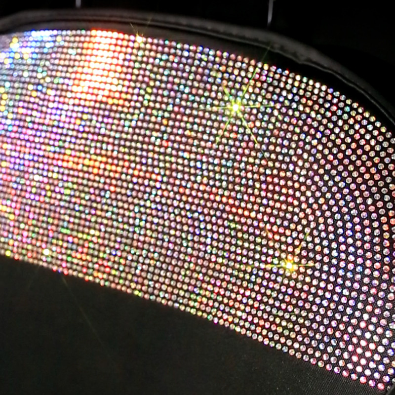Nyári légáteresztő üléspárna Luxus Crystal Diamond autós üléshuzat Univerzális autó belső kiegészítők Első üléshuzatok