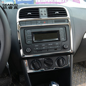 Autóstílus Volkswagen vw POLO-hoz Belső Borító Matrica Kísérlet Légkondicionáló CD kezelőpanel Auto Air Outlet dekoráció
