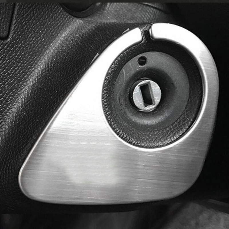 Roostevabast terasest auto süütevõtme rõnga kaunistus kaane kaunistused Peugeot 2008 208 308 408 508 3008 autotarvikud