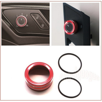 Κουμπί διακόπτη ρύθμισης καθρέφτη οπισθοπορείας Κάλυμμα εσωτερικής διακόσμησης για VW Volkswagen Golf mk7 Polo 2015-2019