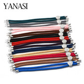 4 Τεμάχια Χονδρική 12 Χρώματα Μαύρο Κόκκινο Σχοινί Ρυθμιζόμενες Αλυσίδες Diy Χειροποίητο Connector Charms Γυναικεία Βραχιόλια Ευρήματα κοσμημάτων