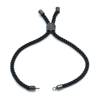 4 Τεμάχια Χονδρική 12 Χρώματα Μαύρο Κόκκινο Σχοινί Ρυθμιζόμενες Αλυσίδες Diy Χειροποίητο Connector Charms Γυναικεία Βραχιόλια Ευρήματα κοσμημάτων