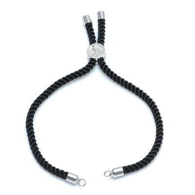 4 Τεμάχια Χονδρική 12 Χρώματα Μαύρο Κόκκινο Σχοινί Ρυθμιζόμενες Αλυσίδες Diy Χειροποίητο Connector Charms Γυναικεία Βραχιόλια Ευρήματα κοσμημάτων