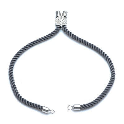 4 Τεμάχια Χονδρική 12 Χρώματα Μαύρο Κόκκινο Σχοινί Ρυθμιζόμενες Αλυσίδες Diy Χειροποίητο Connector Charms Γυναικεία Βραχιόλια Ευρήματα κοσμημάτων