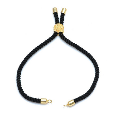 4 Τεμάχια Χονδρική 12 Χρώματα Μαύρο Κόκκινο Σχοινί Ρυθμιζόμενες Αλυσίδες Diy Χειροποίητο Connector Charms Γυναικεία Βραχιόλια Ευρήματα κοσμημάτων