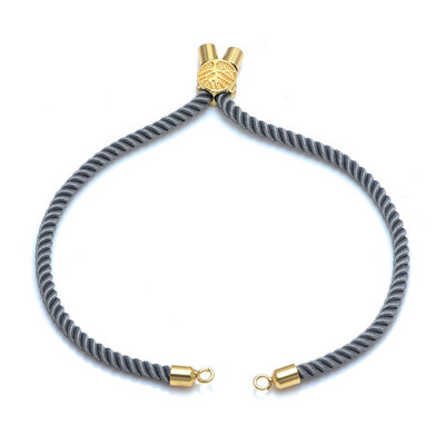 4 Τεμάχια Χονδρική 12 Χρώματα Μαύρο Κόκκινο Σχοινί Ρυθμιζόμενες Αλυσίδες Diy Χειροποίητο Connector Charms Γυναικεία Βραχιόλια Ευρήματα κοσμημάτων